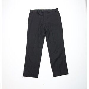 Vintage Ralph Lauren Mens 36x30 Faded Rayon Blend Straight Leg Chino Pants Black